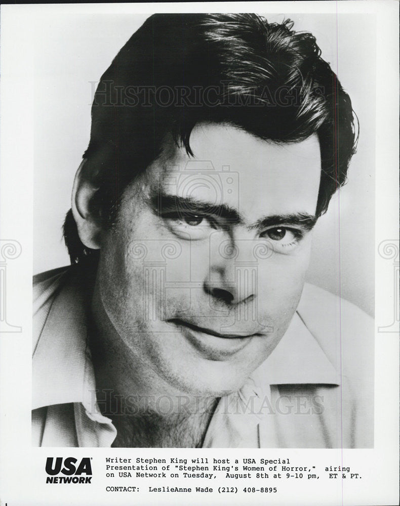 Press Photo Author Stephen King - Historic Images