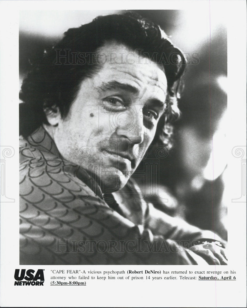 1991 Press Photo Robert De Niro in &quot;Cape Fear&quot; - Historic Images