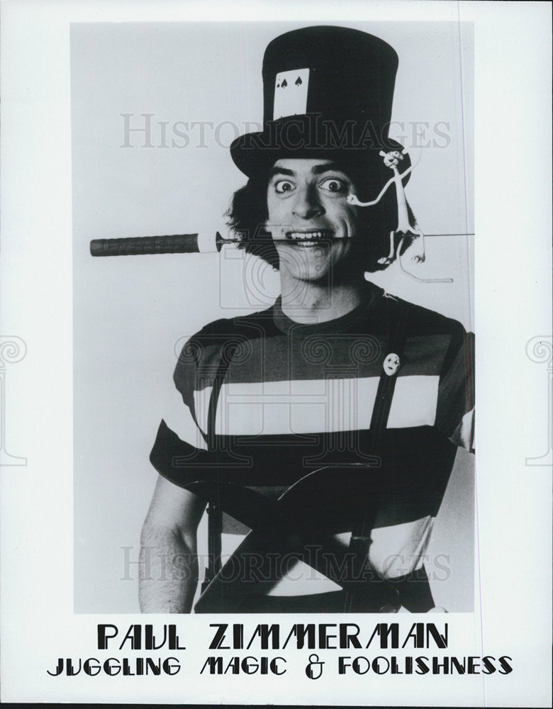 Press Photo Paul Zimmerman Juggling Magic &amp; Foolishness Entertainer - Historic Images