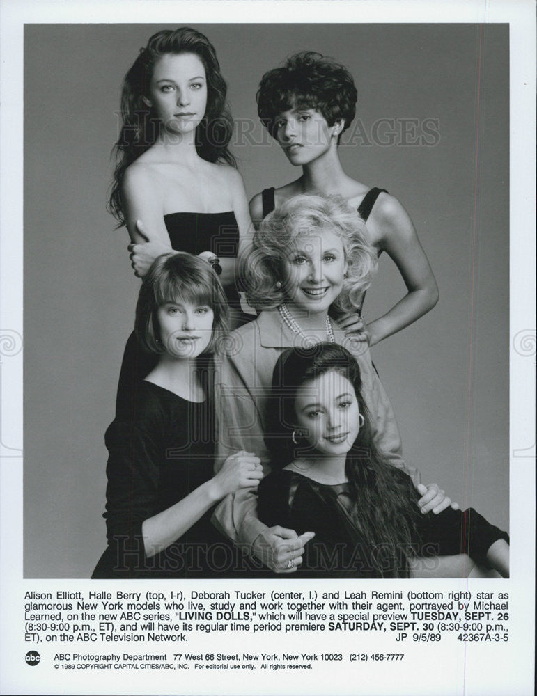 1989 Press Photo Actors Alison Elliot Halle Berry Deborah Tucker And Leah Remini - Historic Images