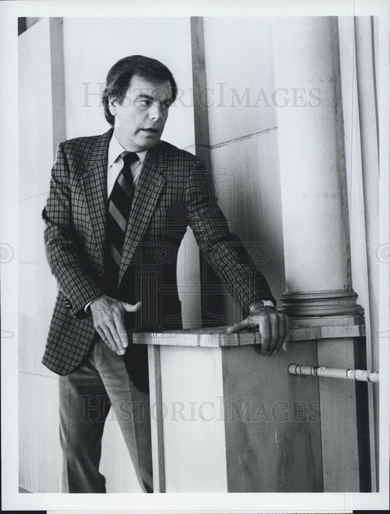 1985 Press Photo Actor Robert Wagner In ABC Television Show J.G. Culver - Historic Images