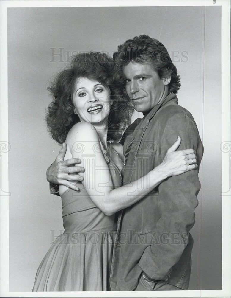 1984 Press Photo Anita Morris Actress Jeff Conaway Actor Berrenger's Drama Show - Historic Images