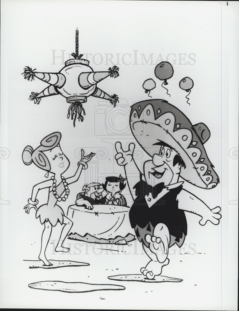 1981 Press Photo Cartoon The Flinstones Episode Fred&#39;s Final Fling NBC TV Show - Historic Images