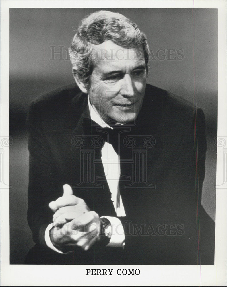 Press Photo Singer Perry Como - Historic Images