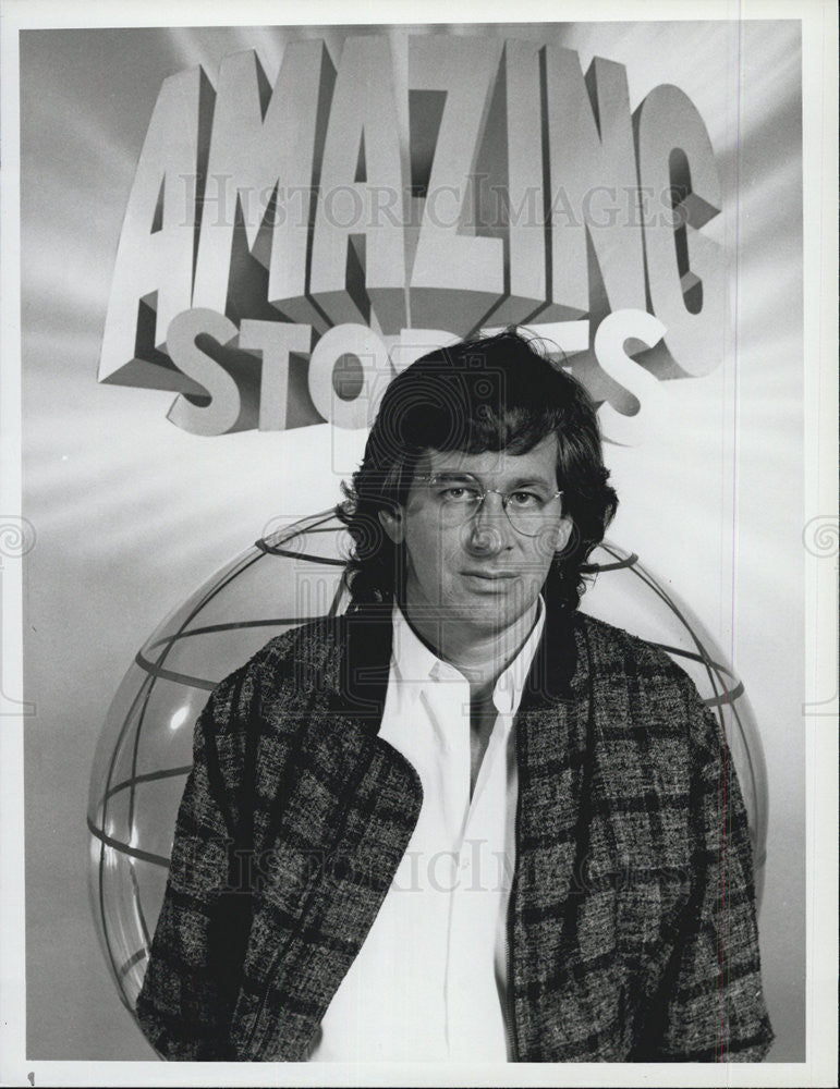 1985 Press Photo Steven Spielberg produces the series &quot;Amazing Stories,&quot; for NBC - Historic Images