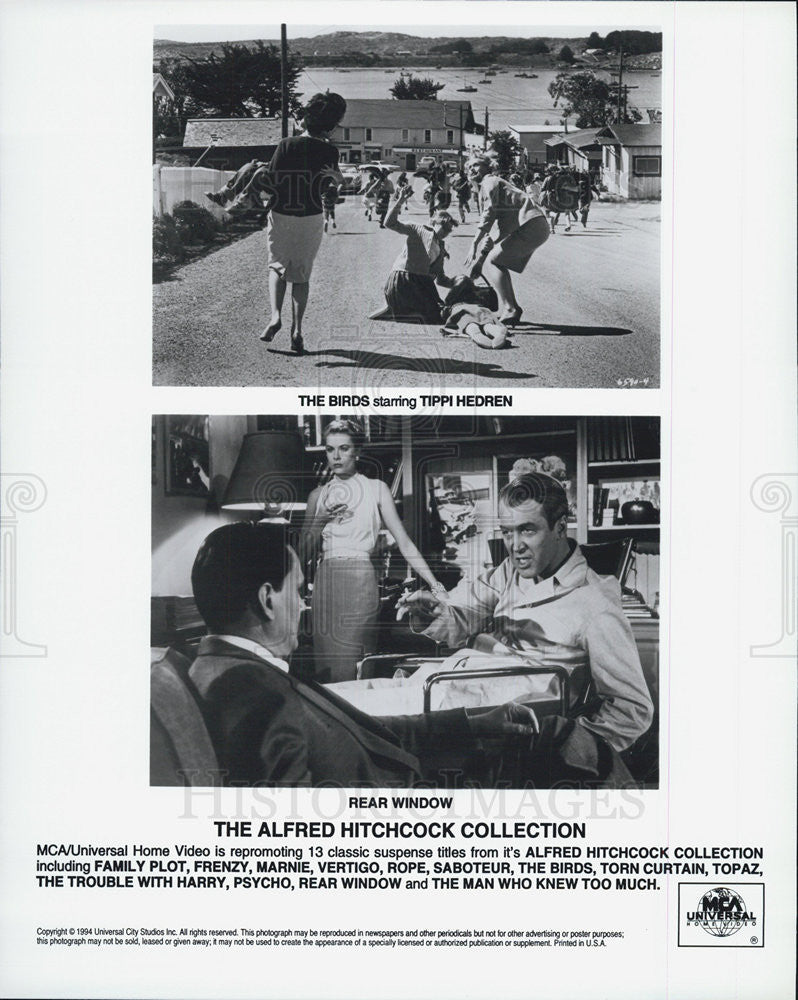 1994 Press Photo MCA/Universal repromote &quot;The Alfred Hitchcock Collection.&quot; - Historic Images