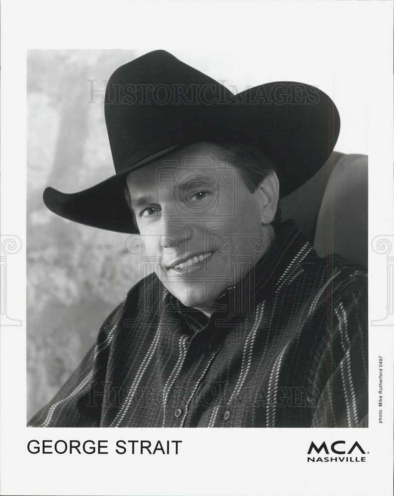 Press Photo American Country Music Singer, Actor, and Producer George Strait - Historic Images