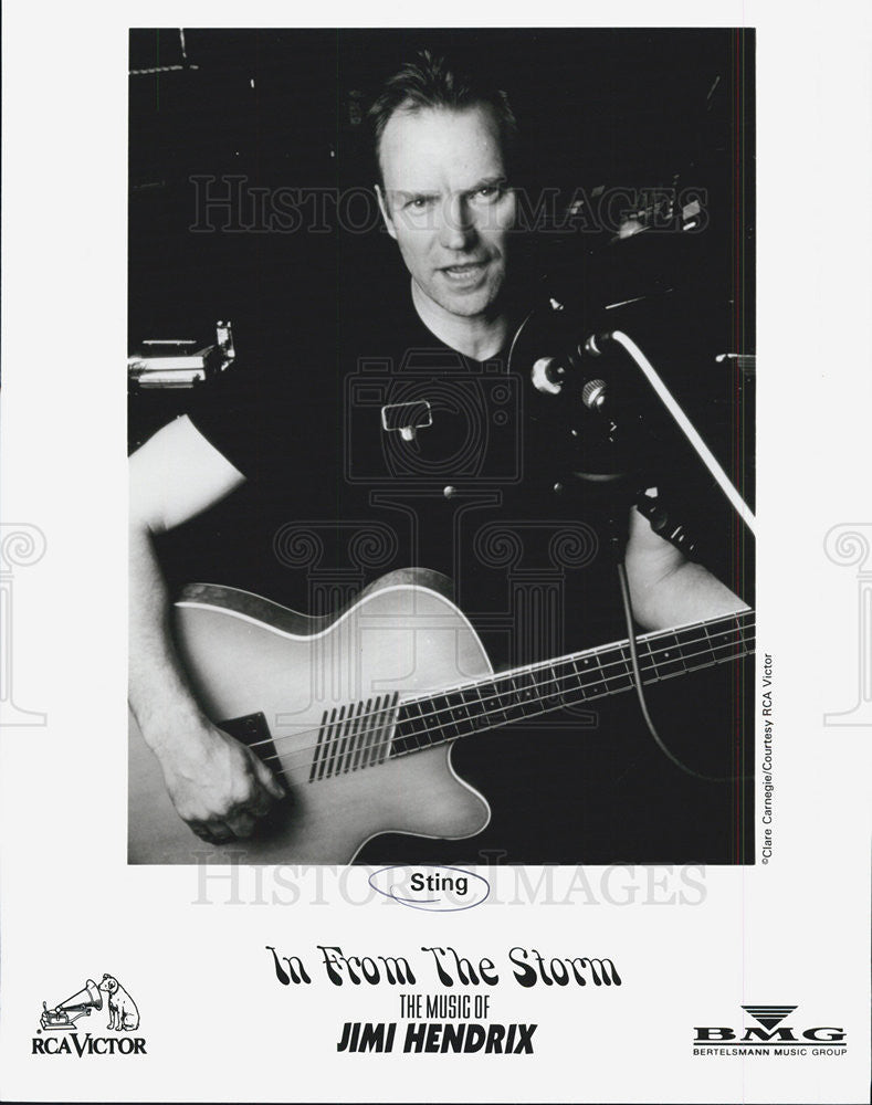 Press Photo Sting Singer Songwriter Musician Activist Producer Philanthropist - Historic Images