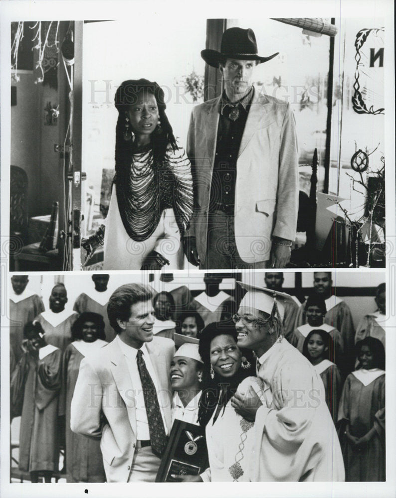 Press Photo Whoopi Goldberg Actress Ted Danson Actor Made In America Comedy Film - Historic Images
