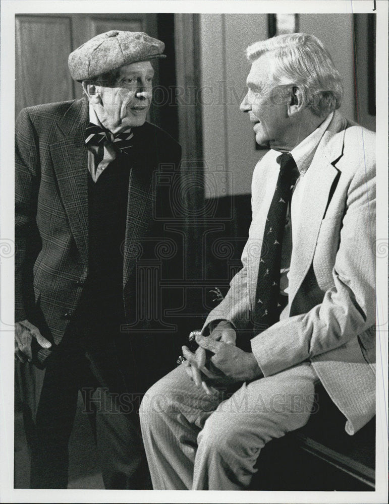 1990 Press Photo Don Knotts &amp; Andy Griffith in &quot;The Cookie Monster&quot; - Historic Images