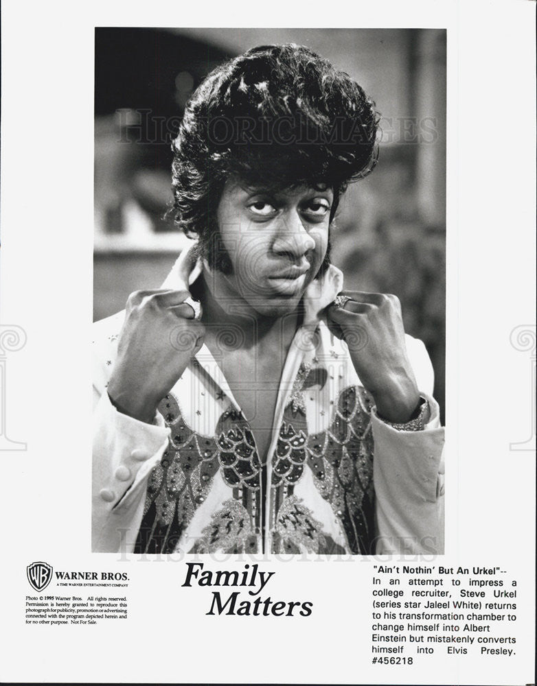 1995 Press Photo Jaleel White Actor Family Matters Comedy Television Show Sitcom - Historic Images