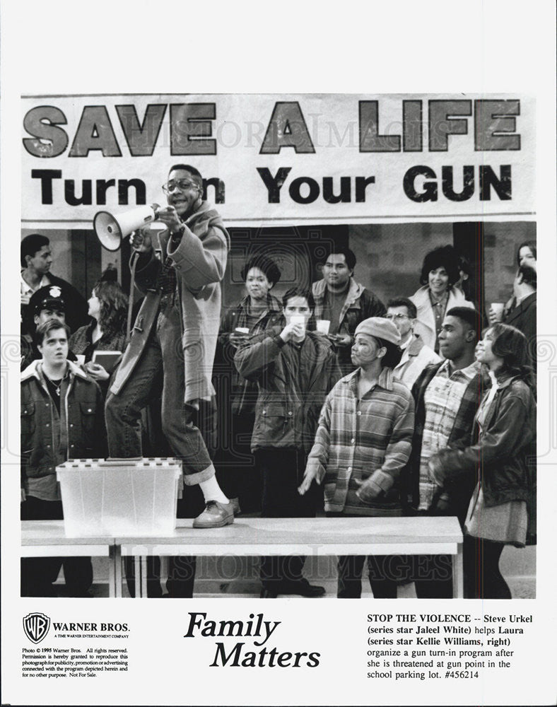 1995 Press Photo Jaleel White Actor Kellie Williams Family Matters Comedy Show - Historic Images