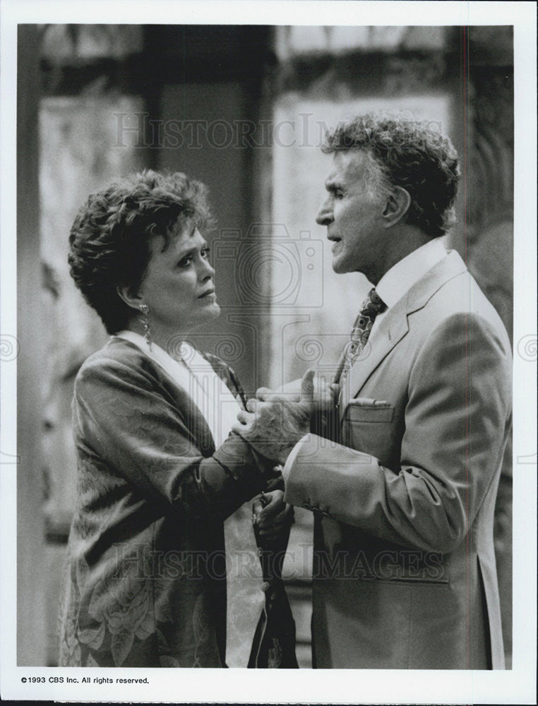 1993 Press Photo Rue McClanahan &amp; Ricardo Montalban in &quot;The Golden Palace&quot; - Historic Images