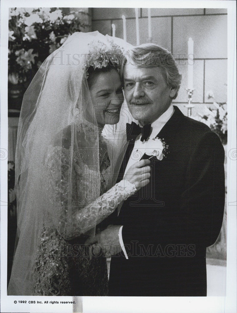 1992 Press Photo Linda Gehringer Hal Holbrook Actors Evening Shade - Historic Images