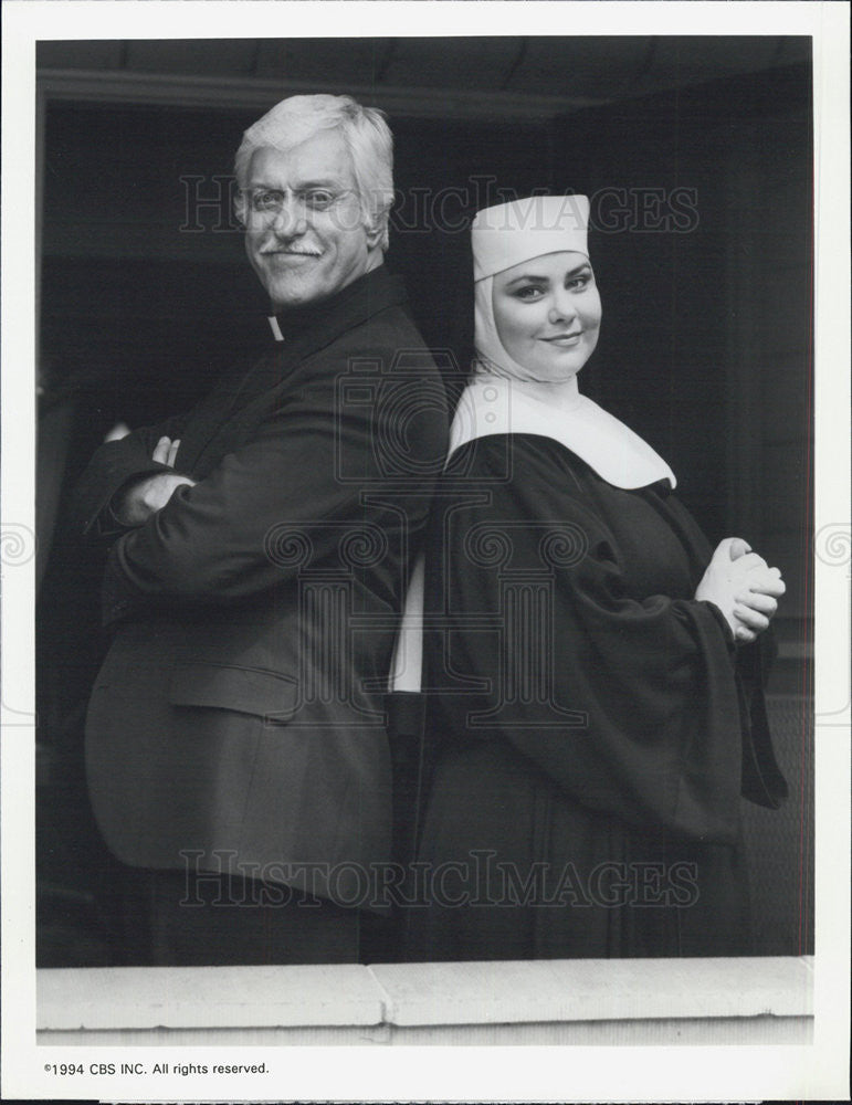 1994 Press Photo Dick Van Dyke &amp; Delta Burke on &quot;Diagnosis Murder&quot; - Historic Images