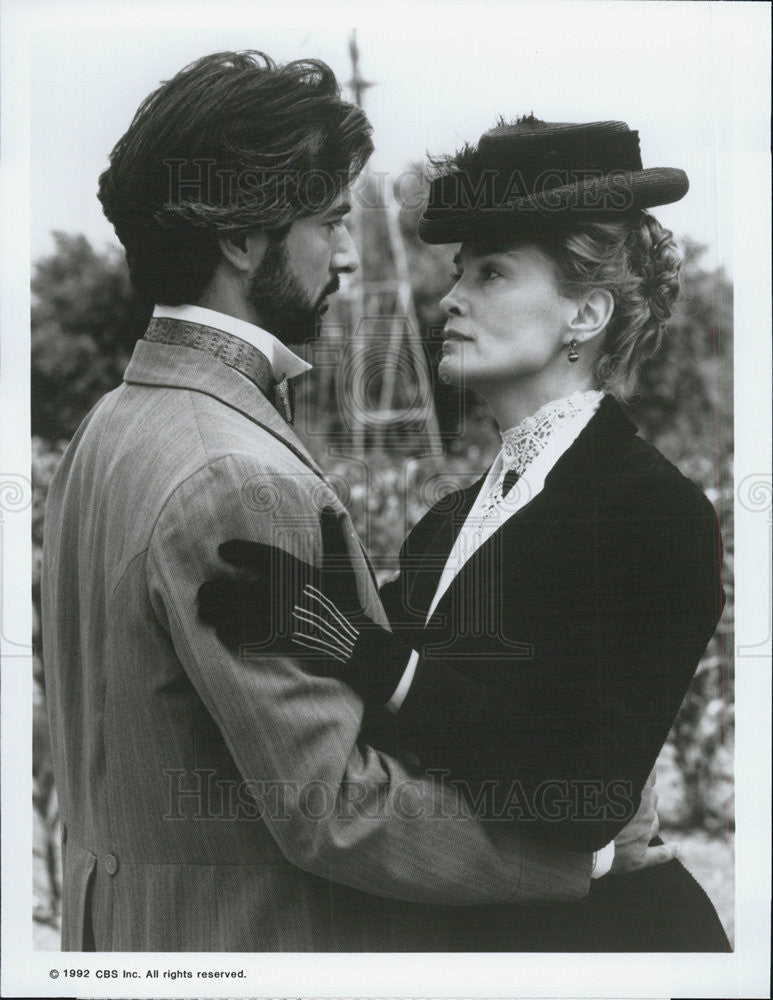 1992 Press Photo Jessica Lange David Strathairn Actors O Pioneers! - Historic Images