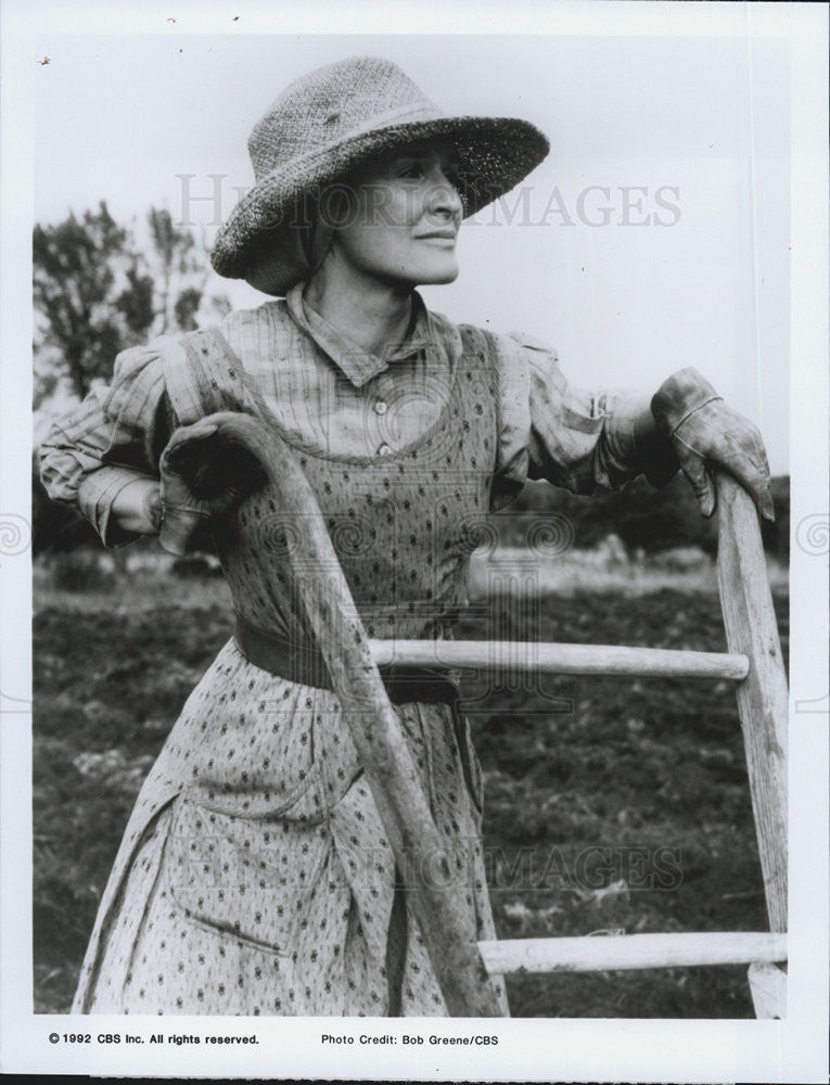 1992 Press Photo Glenn Close Actress Sarah, Plain And Tall - Historic Images