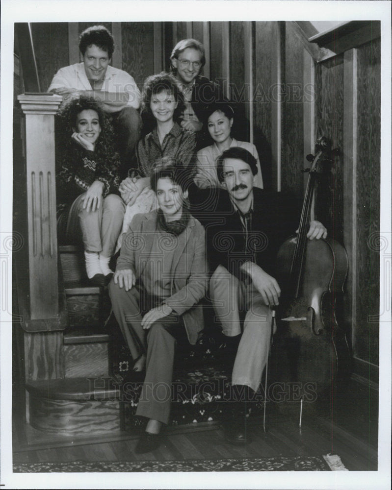 Press Photo Cast of &quot;The Room Upstairs&quot; - Historic Images