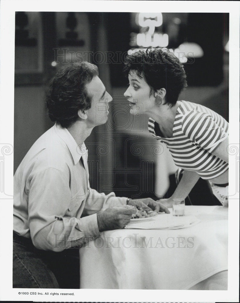 1993 Press Photo Annie Potts Jay Thomas Actors Love &amp; War - Historic Images