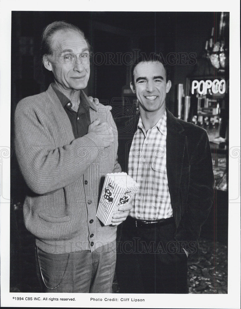 1994 Press Photo Sid Ceasar Jay Thomas Actors Love &amp; War - Historic Images