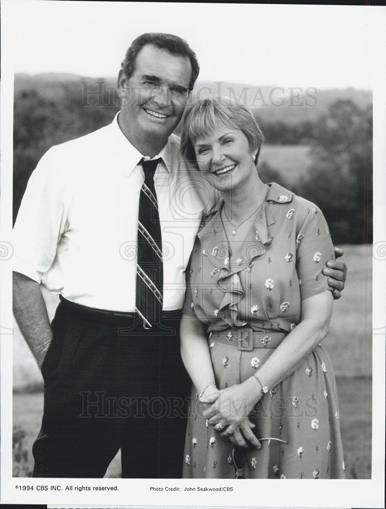 1994 Press Photo James Garner Joanne Woodward Breathing Lessons - Historic Images