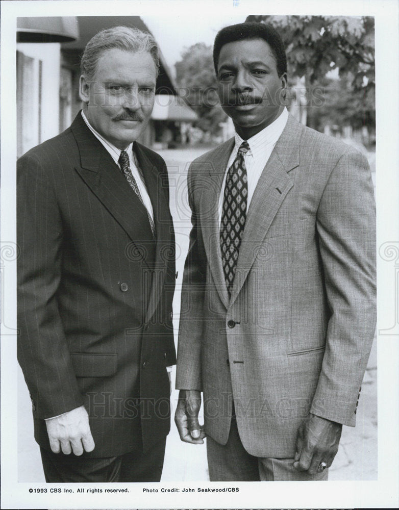 1993 Press Photo Stacy Keach, Carl Weathers, In the Heat of the Night - Historic Images