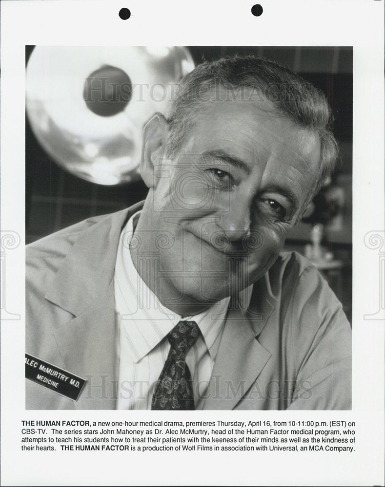 Press Photo John Mahoney Actor Human Factor - Historic Images