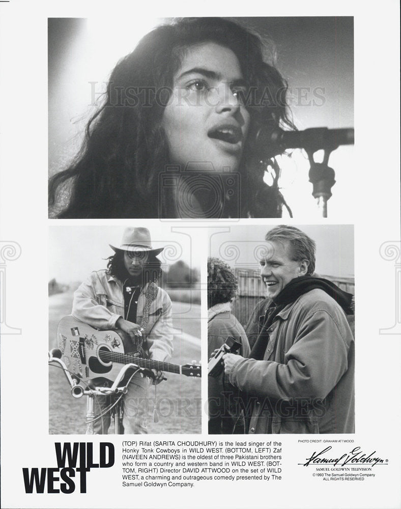 1993 Press Photo Wild West Sarita Choudhury Naveen Andrews director David - Historic Images