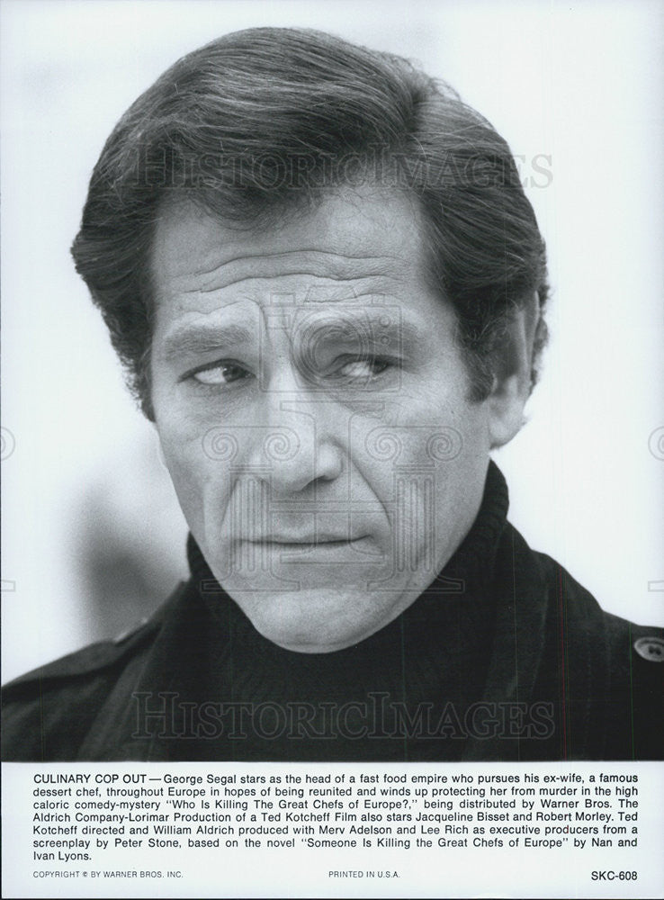 Press Photo George Segal in Who Is Killing The Great Chefs Of Europe - Historic Images