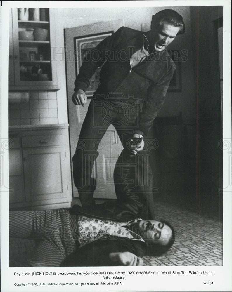 Press Photo Nick Nolte and Ray Sharkey in Who&#39;ll Stop The Rain - Historic Images