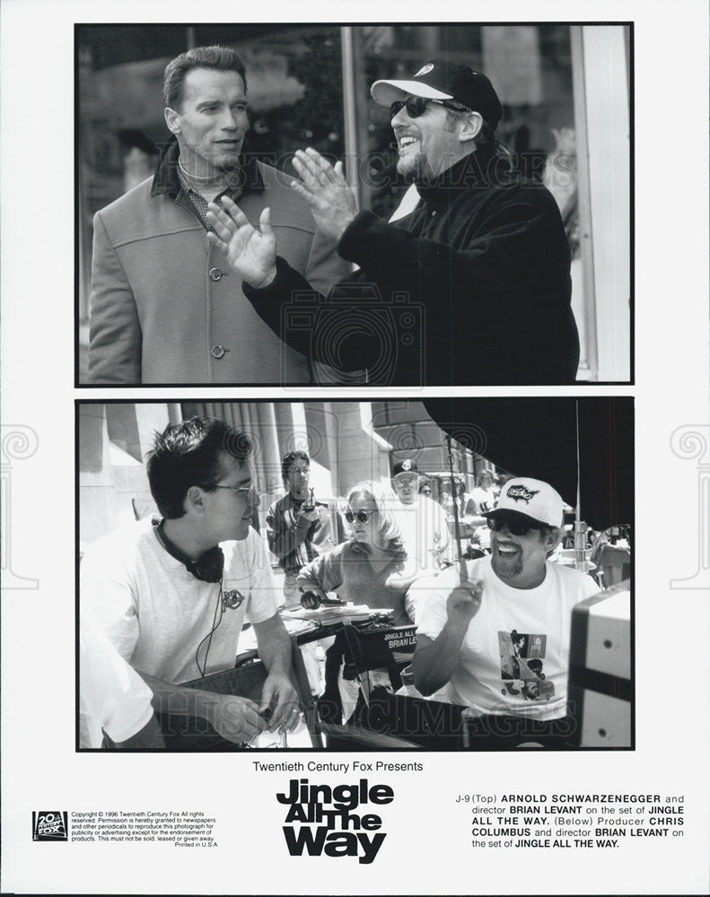 1996 Press Photo Arnold Schwarzenegger, Jingle All the Way - Historic Images