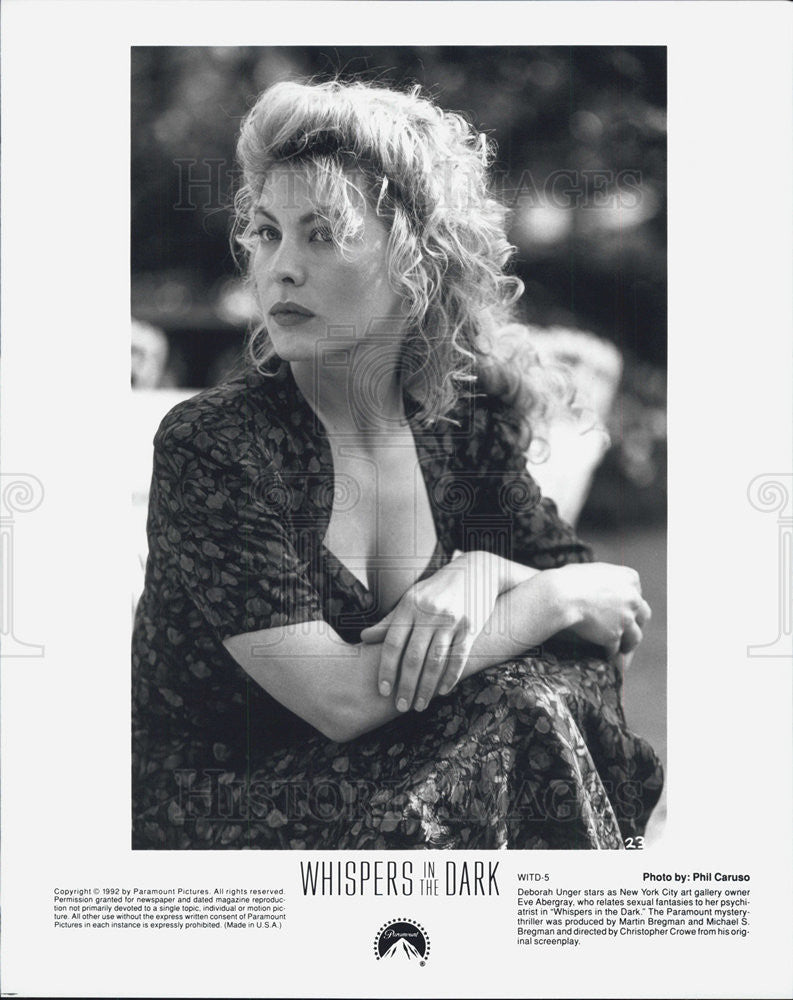 1992 Press Photo Whispers In The Dark Actor Deborah Unger - Historic Images