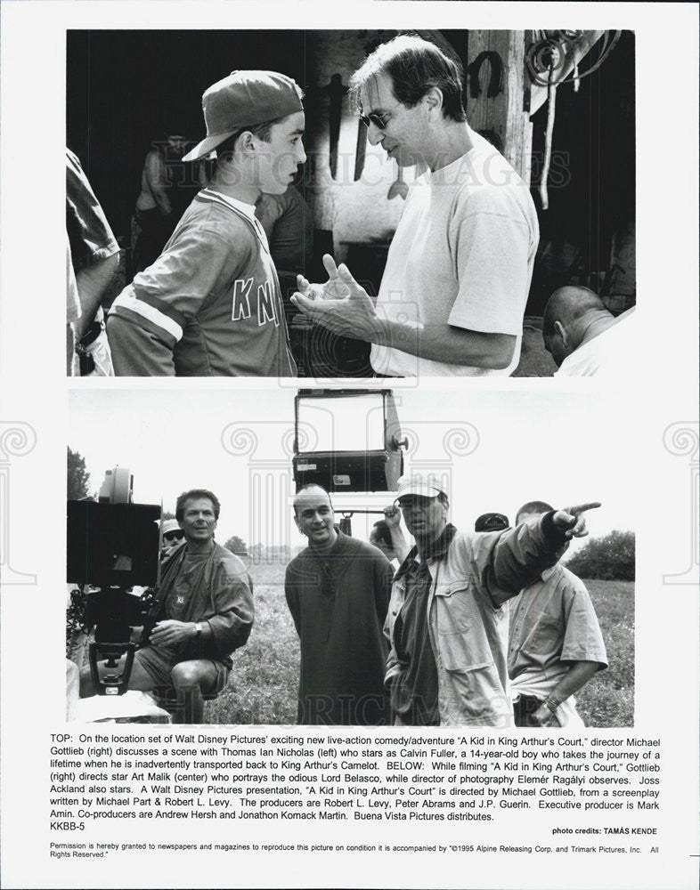 1995 Press Photo A Kid In King Arthur&#39;s Court Actors And Directors - Historic Images