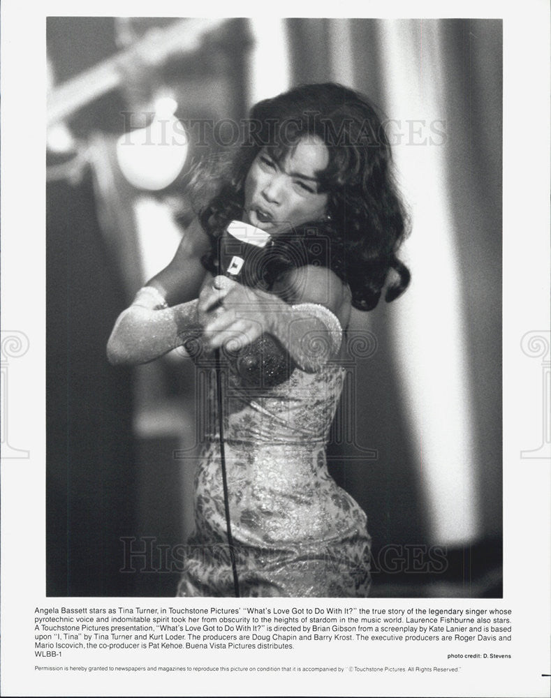 1993 Press Photo Angela Bassett Actress What&#39;s Love Got To Do With It Film Movie - Historic Images