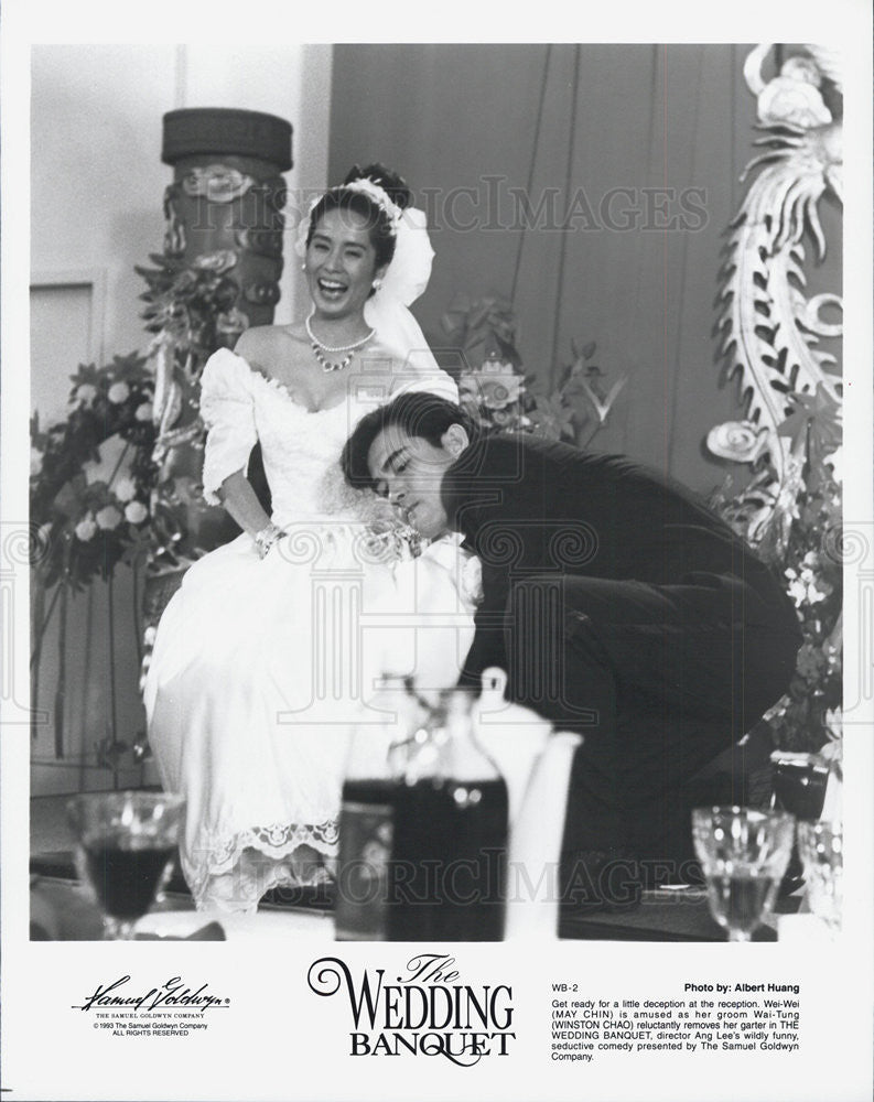 1993 Press Photo The Wedding Banquet Actors May Chin Winston Chao - Historic Images