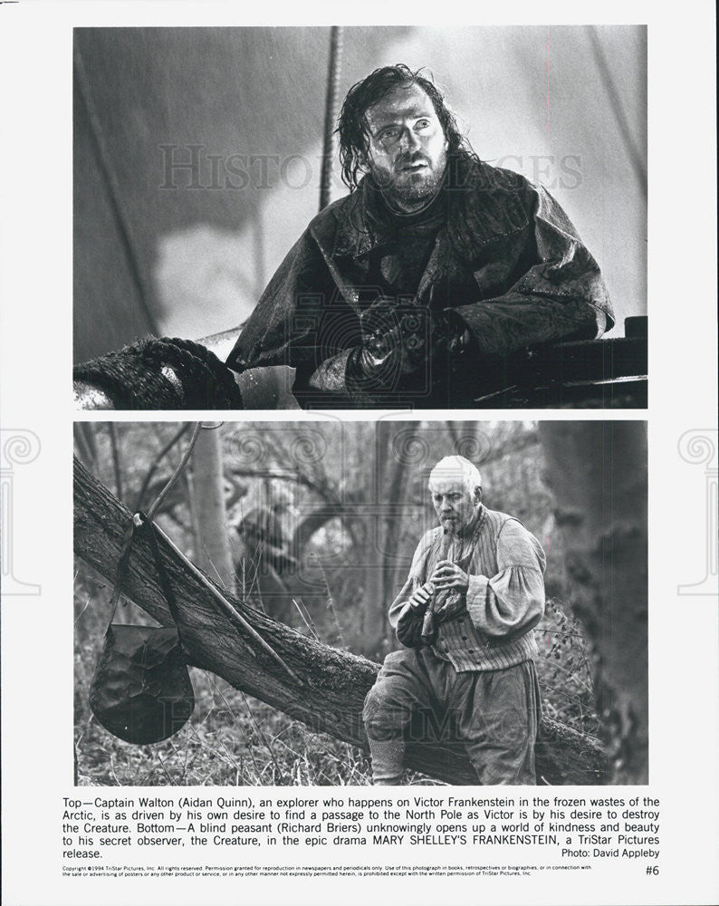 Frankenstein Actors Aidan Quinn Richard Briers 1994 vintage promo photo ...