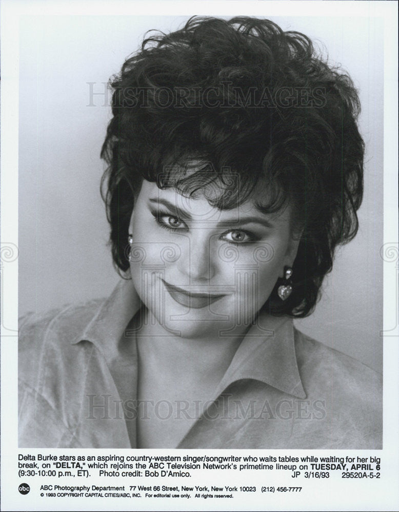 1993 Press Photo Delta Burke Actress Television Comedy Series Primetime Show - Historic Images