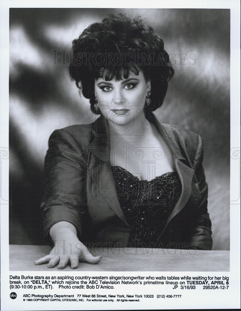 1993 Press Photo Delta Burke Actress Television Comedy Series Primetime Show - Historic Images