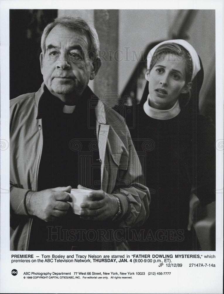 1990 Press Photo &quot;Father Dowling Mysteries&quot; - Historic Images