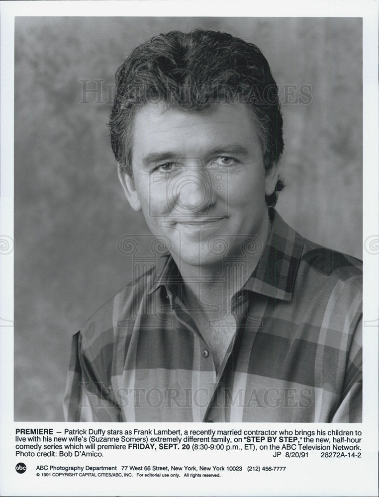 1991 Press Photo Patrick Duffy Actor Step By Step Comedy Television Series - Historic Images