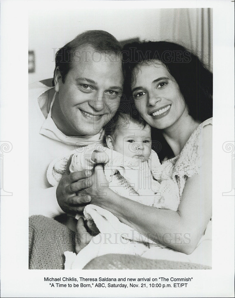 Press Photo Michael Chiklis Actor Theresa Saldana Actress Commish Drama Series - Historic Images