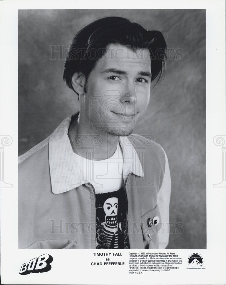 Actor Timothy Fall Stars In Paramount Pictures Bob 1992 vintage promo ...