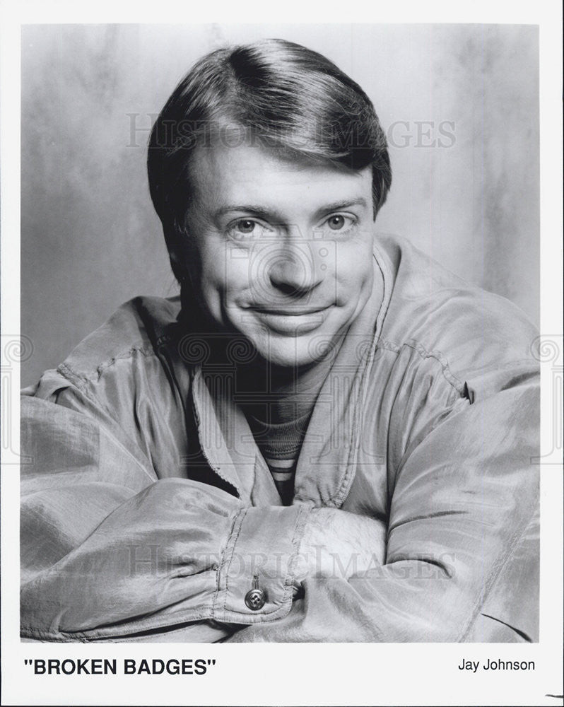 Press Photo Actor Jay Johnson Stars In CBS Television Show Broken Badges - Historic Images