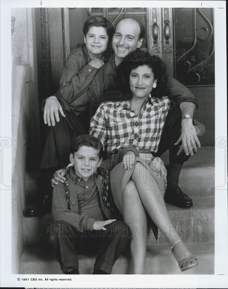 1991 Press Photo Amy Aquino Peter Friedman George Silver Danny Gerard Actor - Historic Images