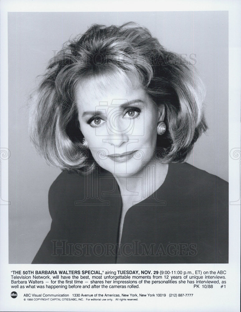 1987 Press Photo &quot;Barbara Walters Special&quot; - Historic Images