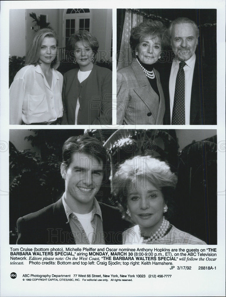 1987 Press Photo &quot;Barbara Walters Special&quot; - Historic Images