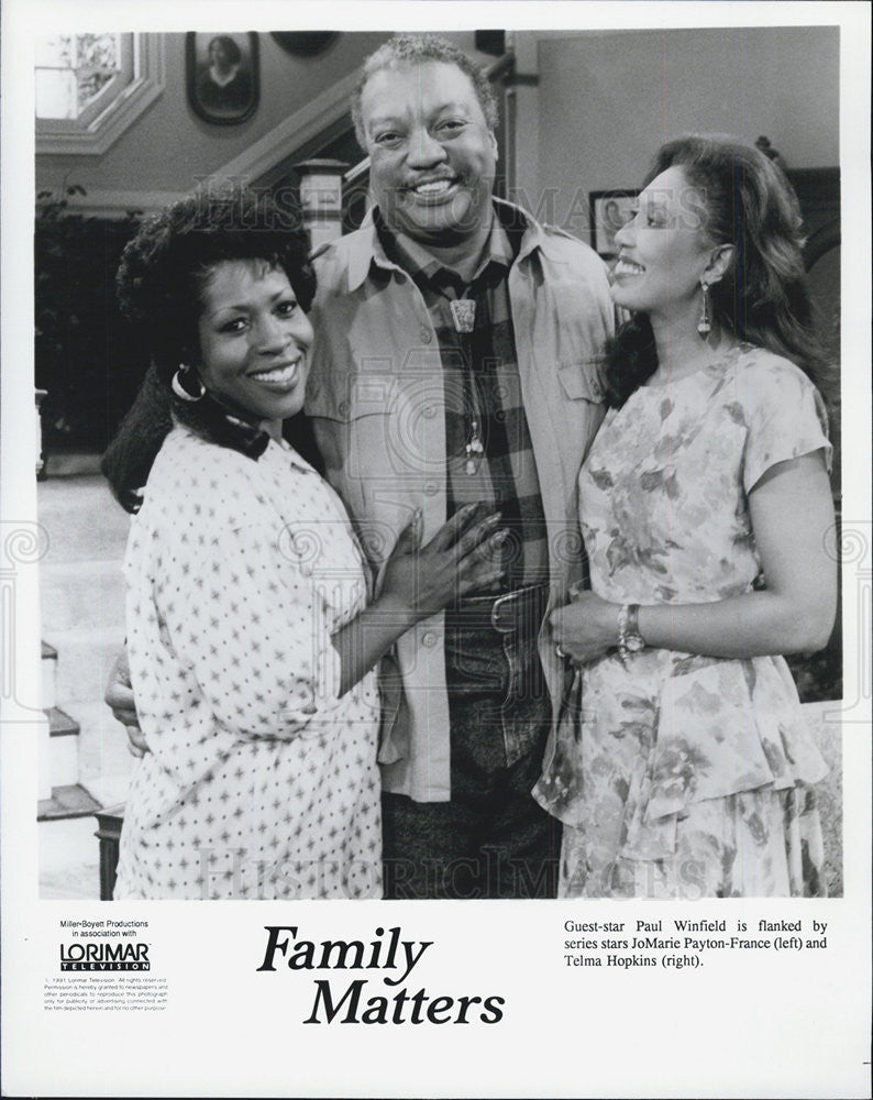 1991 Press Photo &quot;Family Matters&quot; - Historic Images