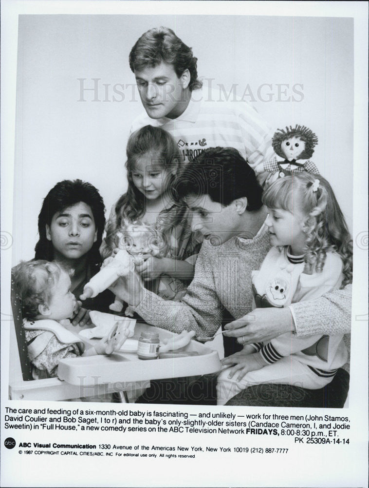 1987 Press Photo &quot;Full House&quot;ohn Stamos,David Coulier &amp; Bob Saget, - Historic Images