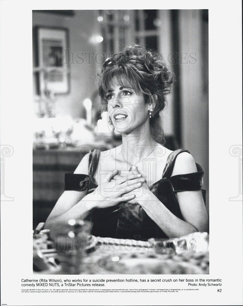 1994 Press Photo Rita Wilson Actress Mixed Nuts - Historic Images