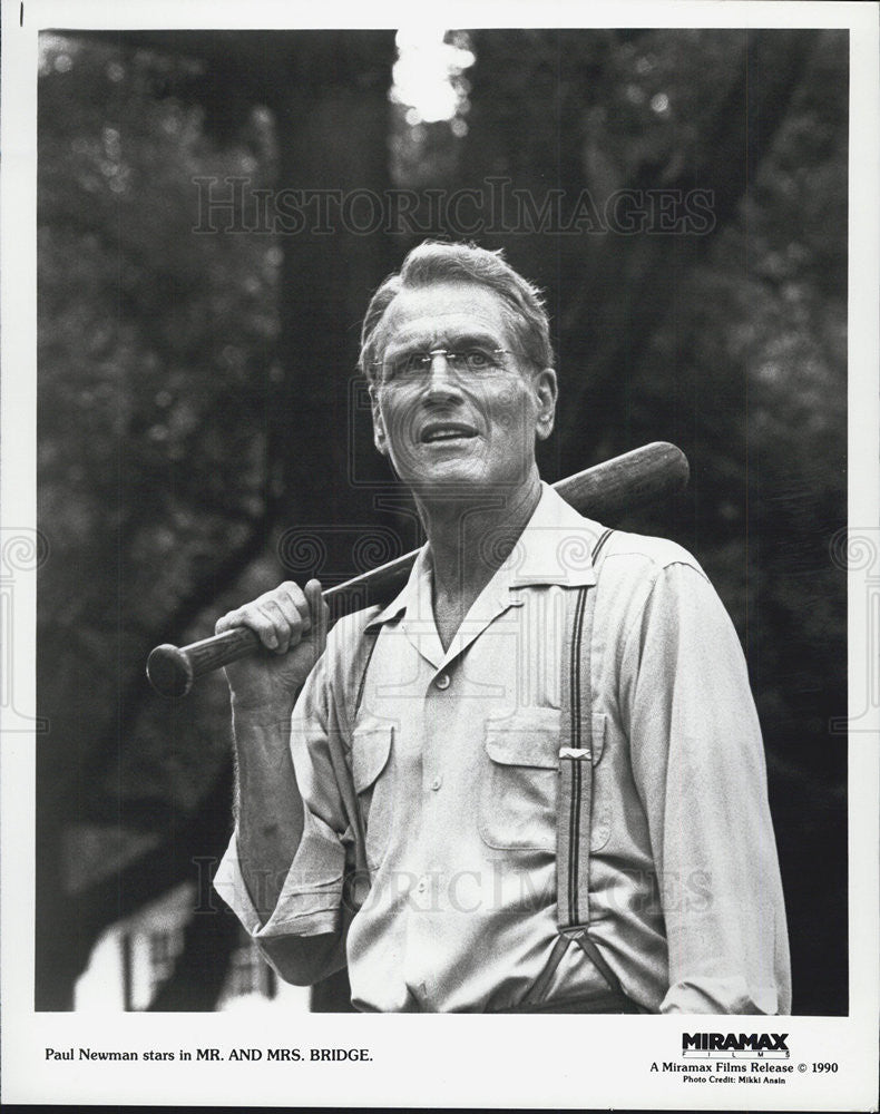 1990  Press Photo Actor Paul Newman Stars In Miramax Movie Mr. And Mrs. Bridge - Historic Images